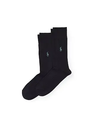 POLO RALPH LAUREN | Chaussettes homme lot de 2 noir | dunkelblau